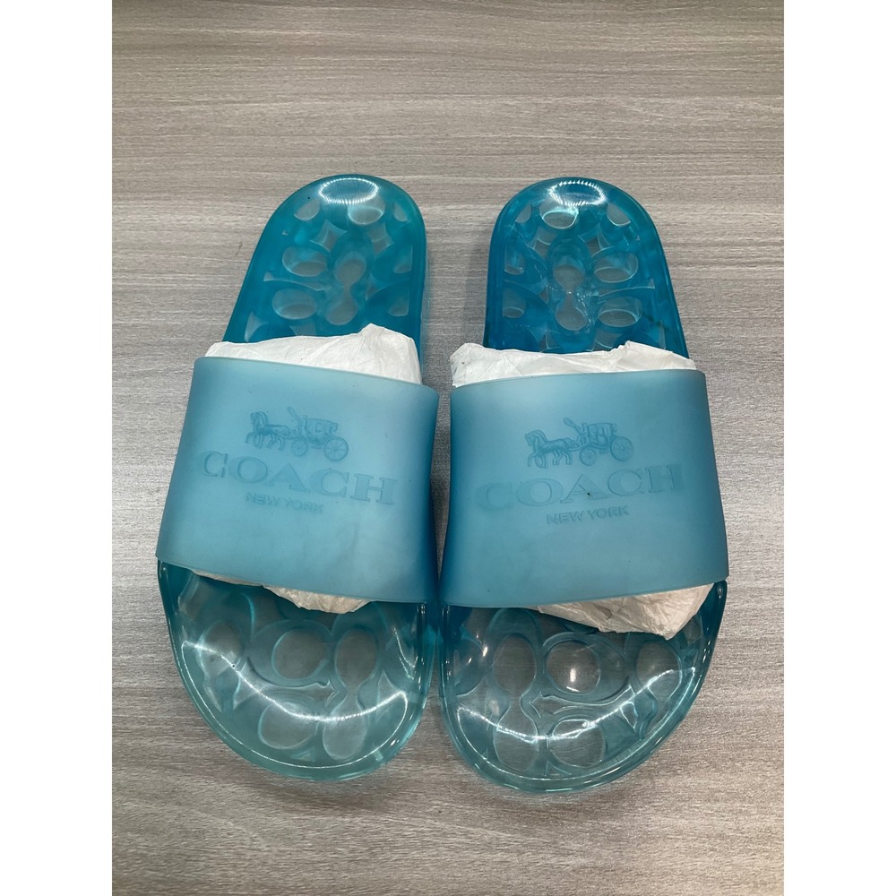 NWOT COACH ULYSSA JELLY POOL SLIDES - Picture 9 of 9